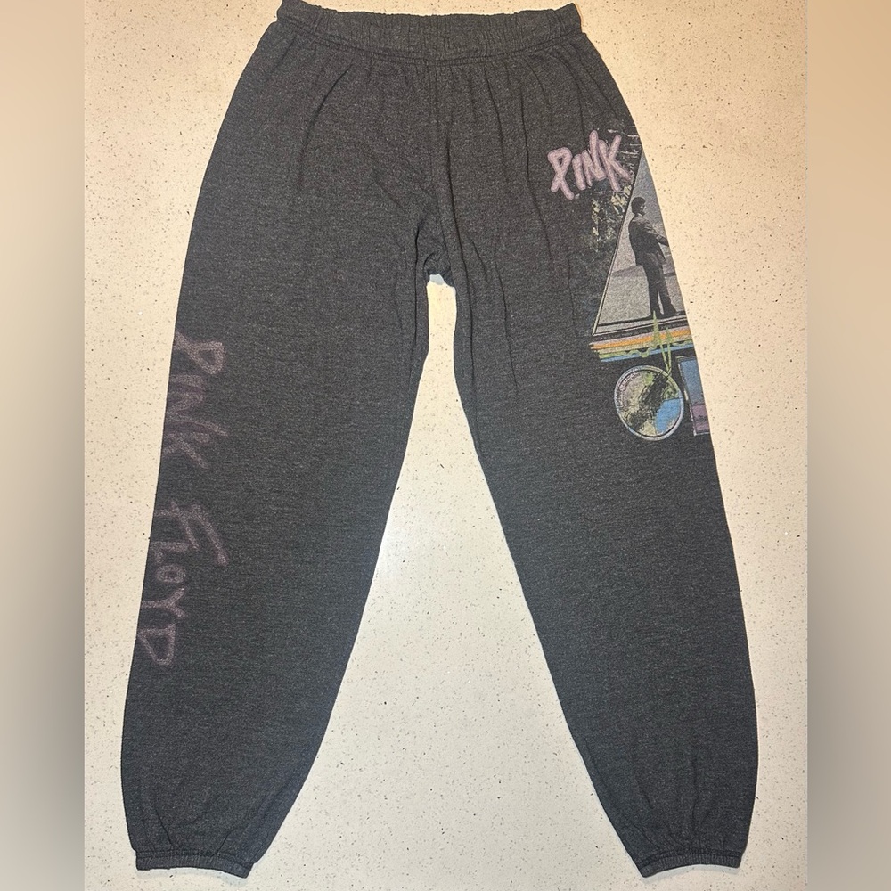 Lauren Moshi / Pink Floyd Charcoal Joggers with Graphic / Pre-loved